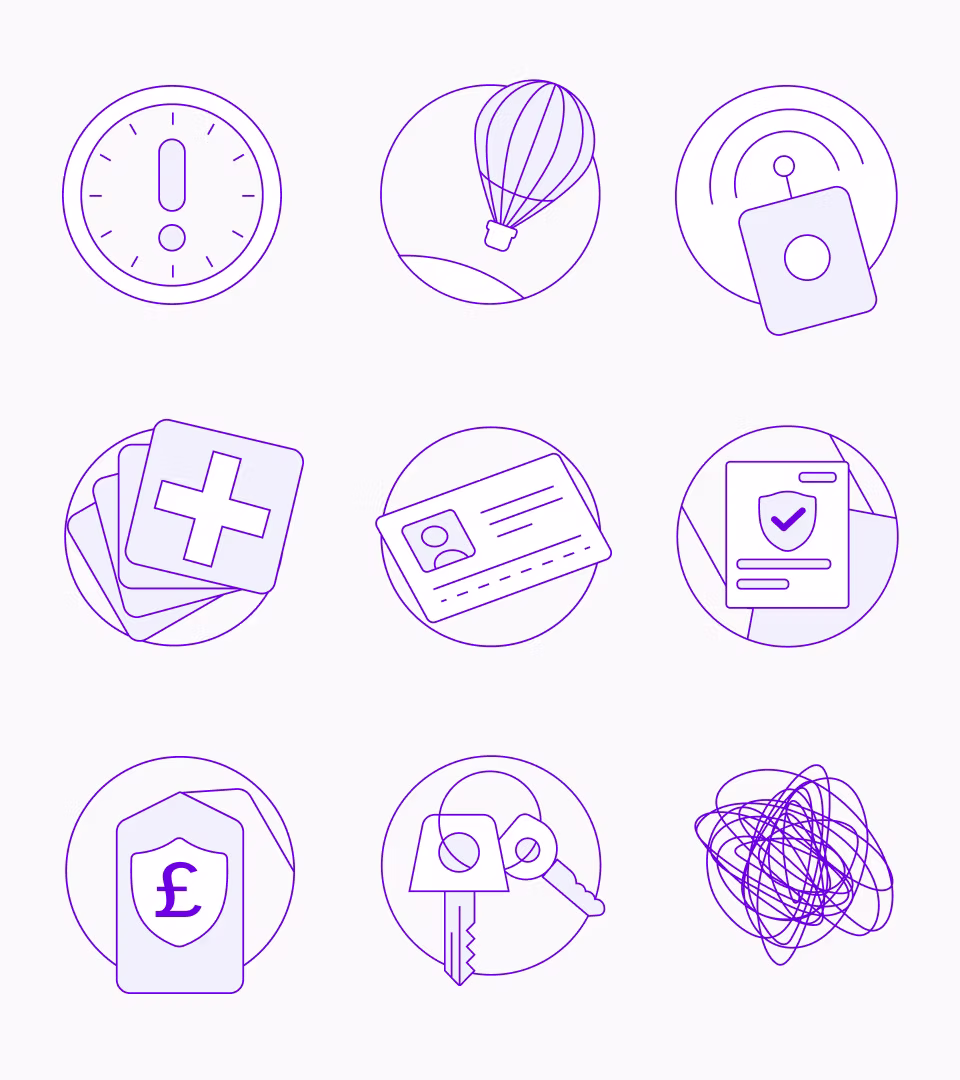 boom illustrated icons