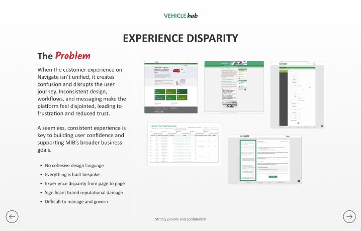 Experience disparity across services